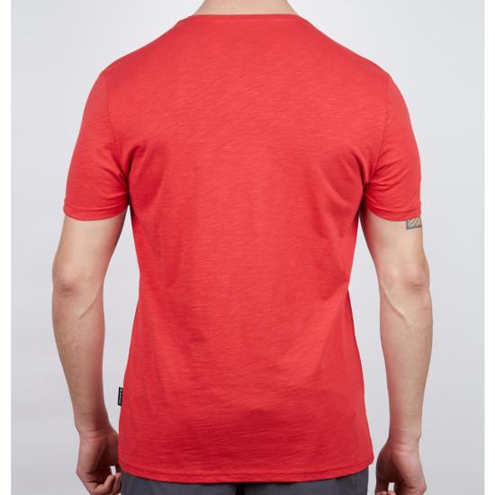 Erkek Tişört - Pamuklu Spor Tişört - Basic - Kırmızı (600400)
