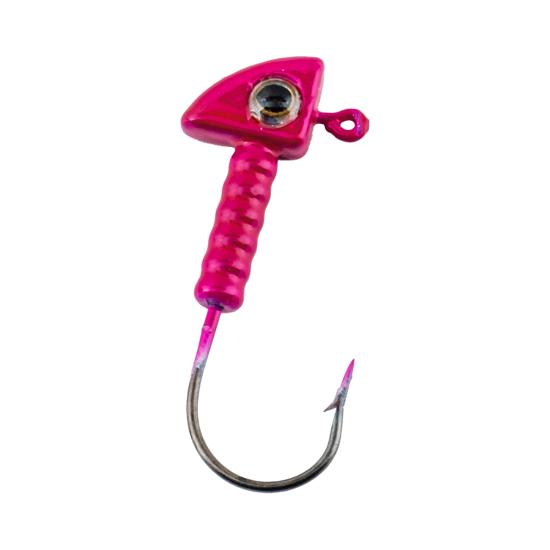 Jighead - Zoka - Kurşunlu Olta İğnesi - (XH-A 06) - Pembe - 8 Gr - 10 Adet