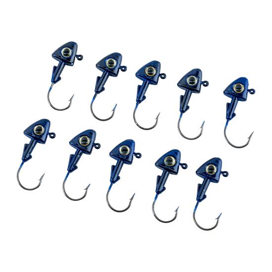 Jighead - Zoka - Kurşunlu Olta İğnesi - (XH-A 07) - Mavi - 8 Gr - 10 Adet