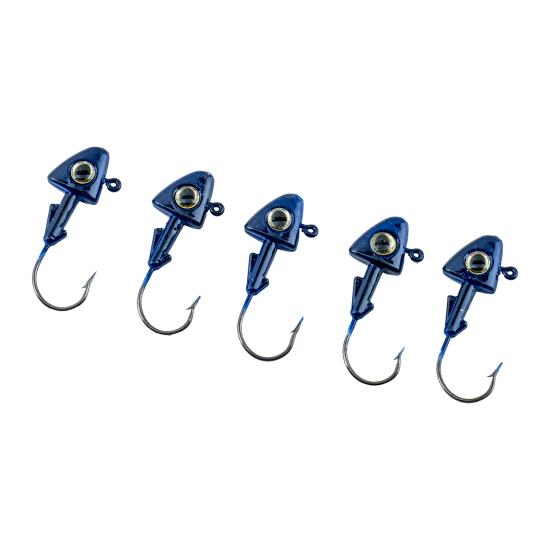 Jighead - Zoka - Kurşunlu Olta İğnesi - (XH-A 07) - Mavi - 10 Gr - 5 Adet