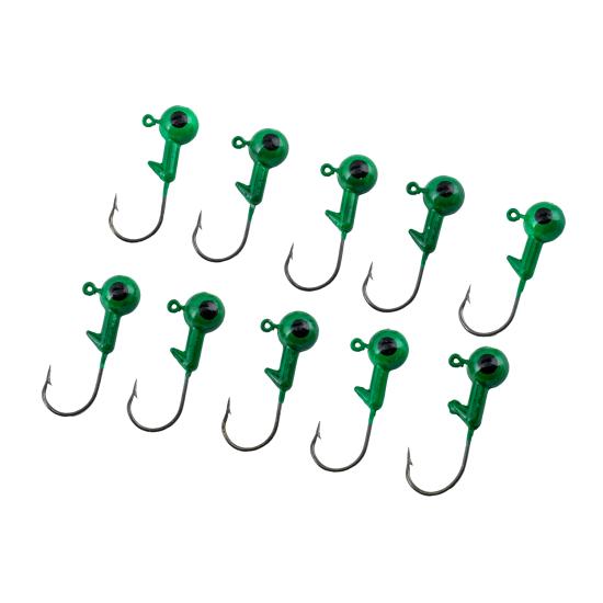 Jighead - Zoka - Kurşunlu Olta İğnesi - (XH-A 02) - Yeşil - 6 Gr - 10 Adet