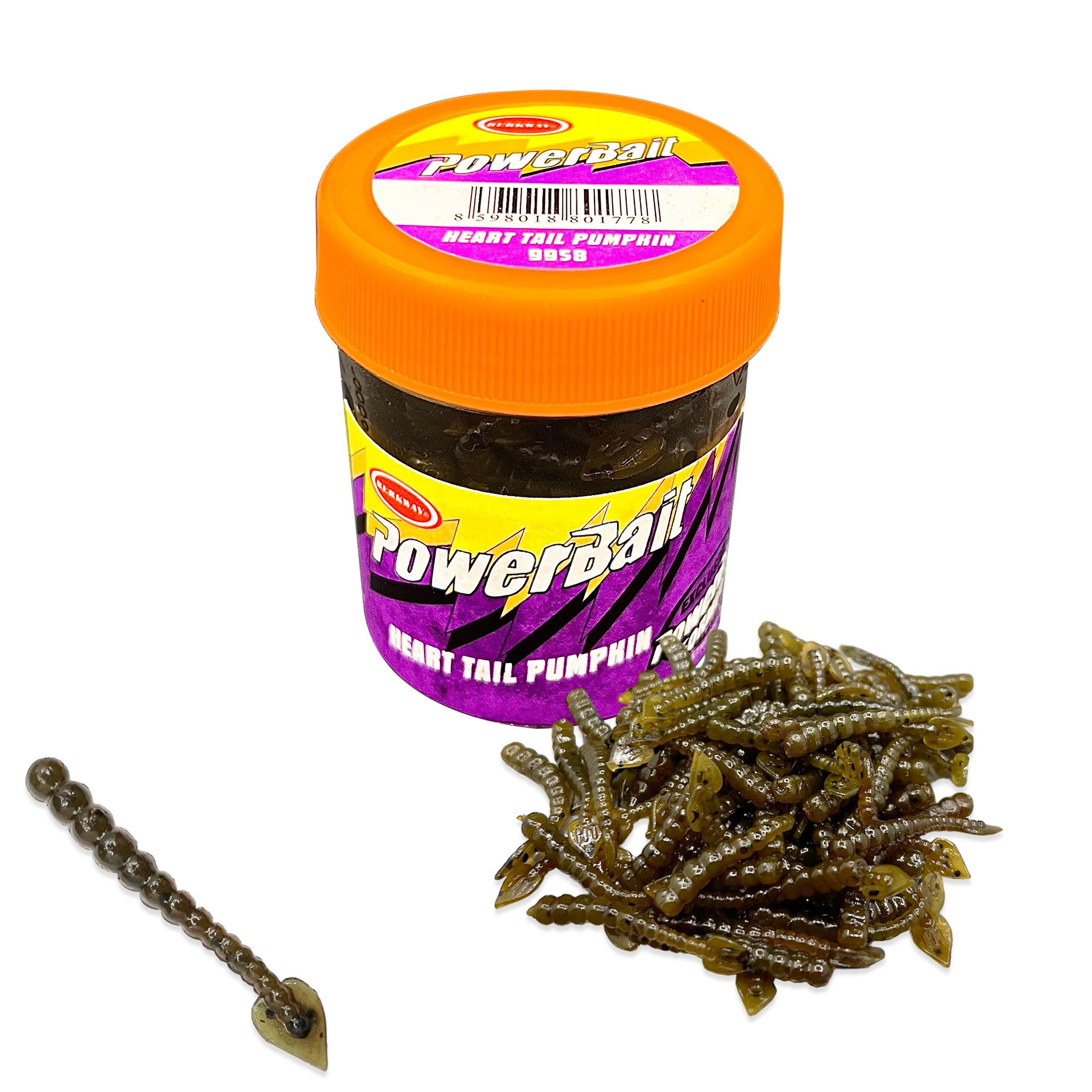 Silikon Kurt Balık Yemi - Kokulu - H Tail - Kahve - Power Bait (9958)