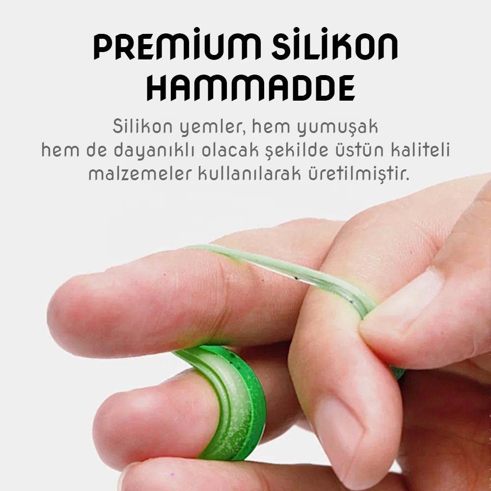 Silikon Kurt Yem - 60mm - Kırmızı/Sarı - Yumy (18065-456)