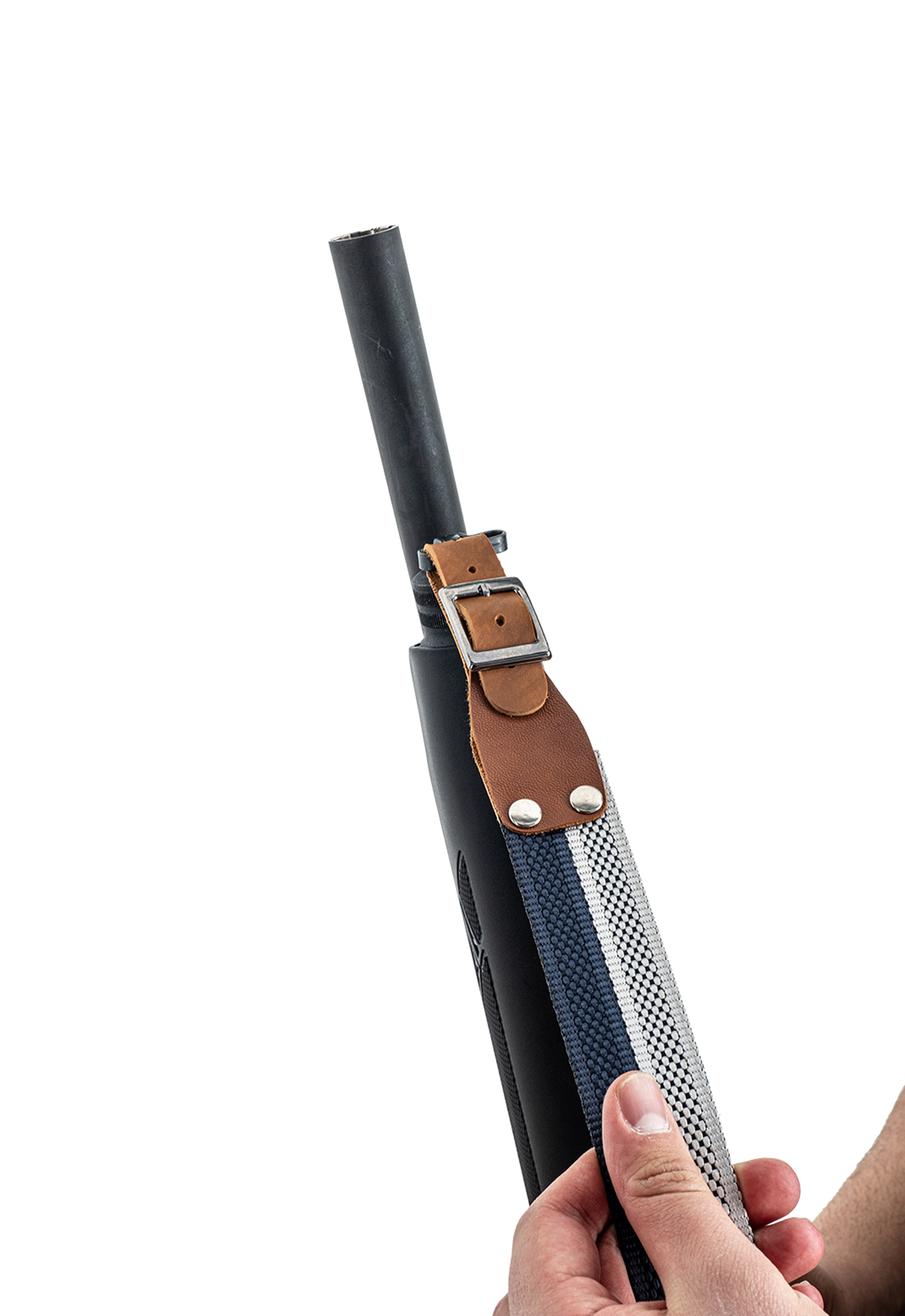 Tüfek Askı Kayışı - Savage - 3.5 cm Kolon - Beyaz/Lacivert