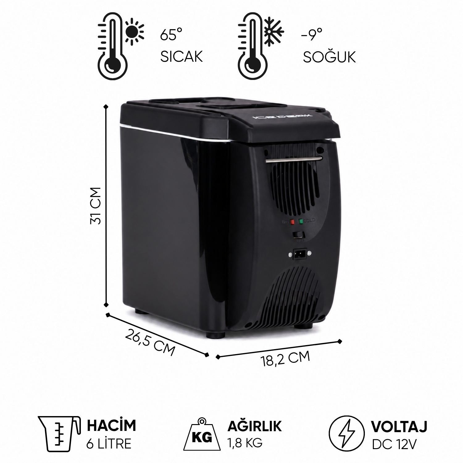 MiniCHILL Buzdolabı - IcePeak LY0506 - 6 lt - 300107