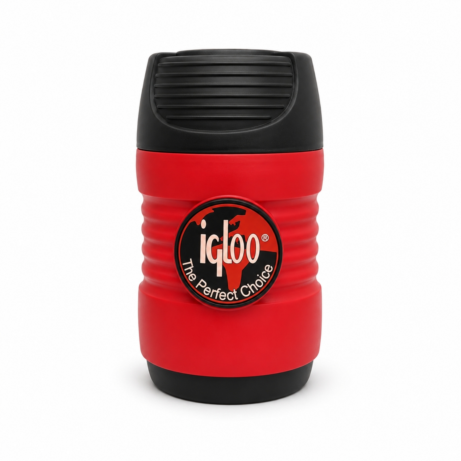 Cam Yemek Termosu - Isı Yalıtımlı - Igloo - 600 ml - Siyah/Kırmızı - 200385