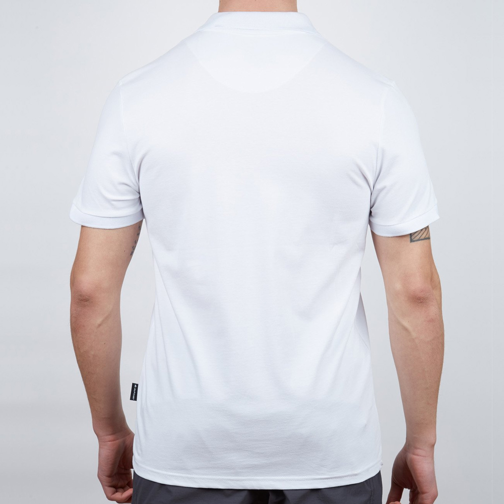 Erkek Polo Yaka Tişört - Pamuklu Spor Tişört - Stratus - Beyaz (600303)