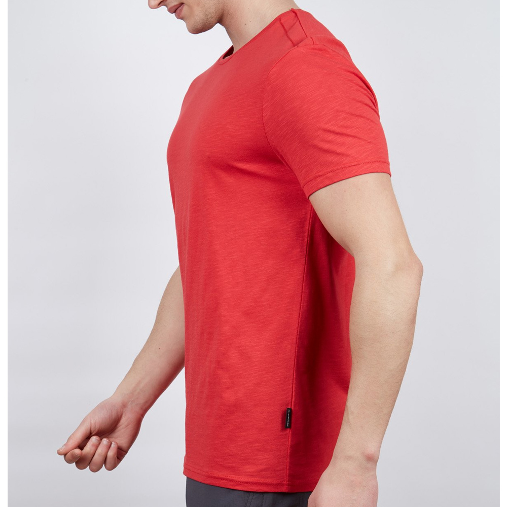 Erkek Tişört - Pamuklu Spor Tişört - Basic - Kırmızı (600400)